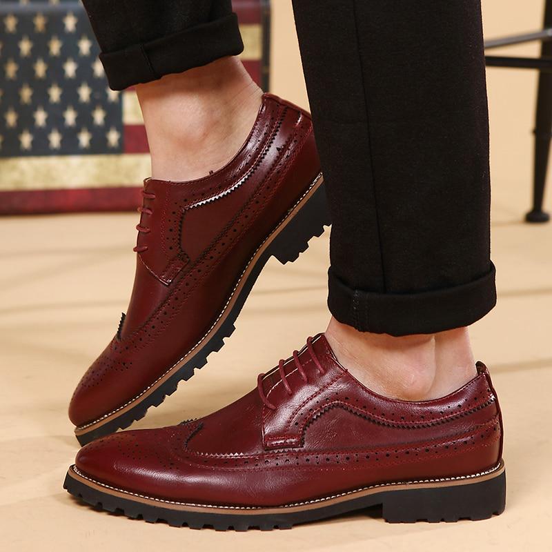 Buy Men's Leather Wedding Shoes Men 
