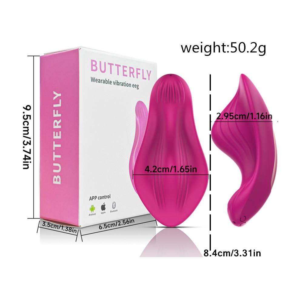 Dream Butterfly No. 1 Wearable Clitoral Vibrator – APP Controlled, Silent, Strong Vibration, Ideal for Discreet Use.