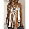 T-shirt da Donna Estiva Senza Maniche Stampa 3D Moda Versatile Traspirante Tendenza Casual