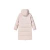 Fila Solid Color Simple Casual Long Hooded Down Jacket Women Outerwear Misty-Pink F11W249906F-LP