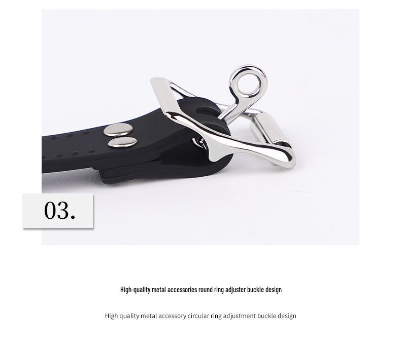 Silicone O-Ring Gag for BDSM, Female Slave Play, Deep Throat, Mouth Biting, Adult Ball Gag.