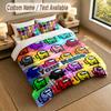 Bedding Set 1 Duvet Cover 2 Pillowcases Among Us Print Soft Bed Linen Bedroom Decor