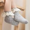 Spring Autumn Baby Girls Socks Newborn Infant Kids Cute Socks Toddler Cotton Lace Flower Short Tube Sock For 0-5Years