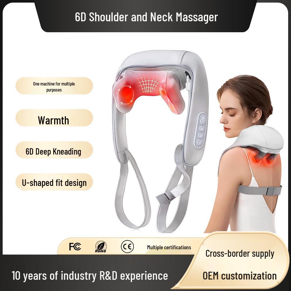 Cross-border Multifunctional Heated Neck and Shoulder Massager