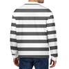 Men's Casual Striped Print Button-Up Long-Sleeve Tops