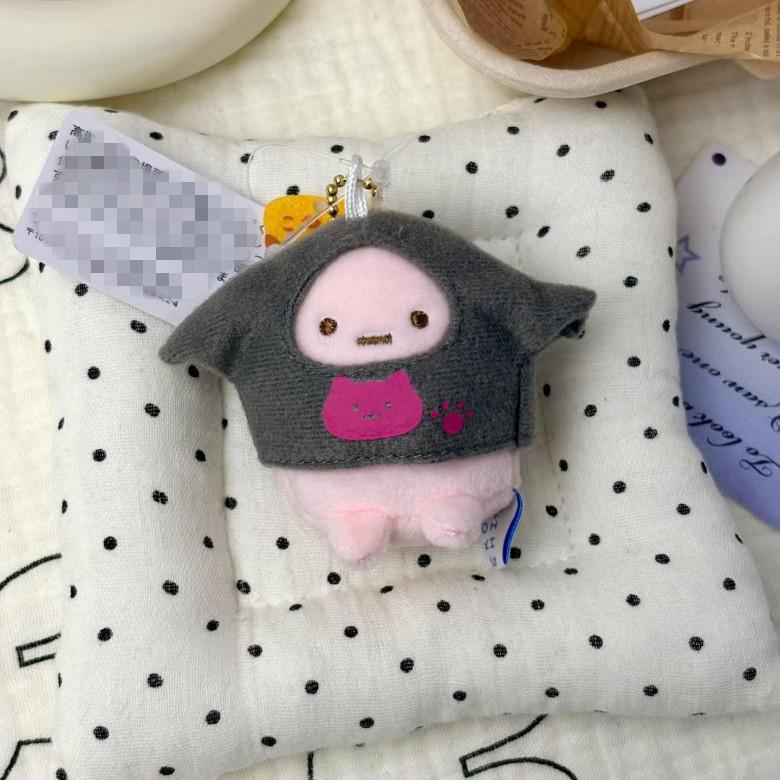Animal Plush Dolls: Cats, Penguin, Pork Cutlet, and Bear. Hand-Held Bags & Charms