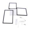 Modern LED Ceiling Light Dimmable 3 Heads Squares Ceiling Lamp Fixture with Remote for Bedroom