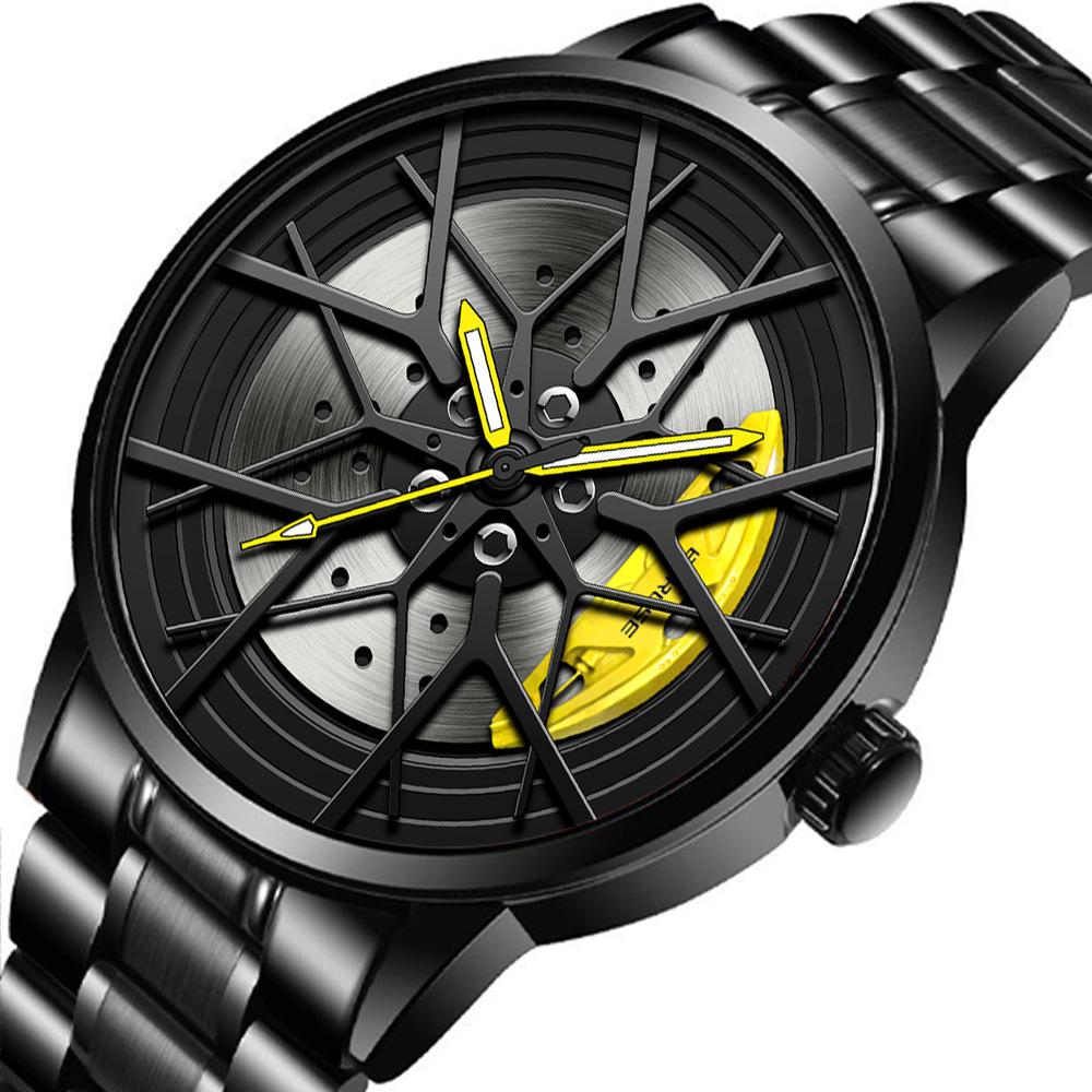 Boruse Wheel Caliper Watch Fashion Men'S Waterproof Luminous Quartz Quartz Watch