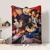 1pz Coperta Morbida e Calda in Flanella Detective Conan, Coperta Plaid Multiuso per Divano, Poltrona, Ufficio, Letto, Campeggio, Viaggio