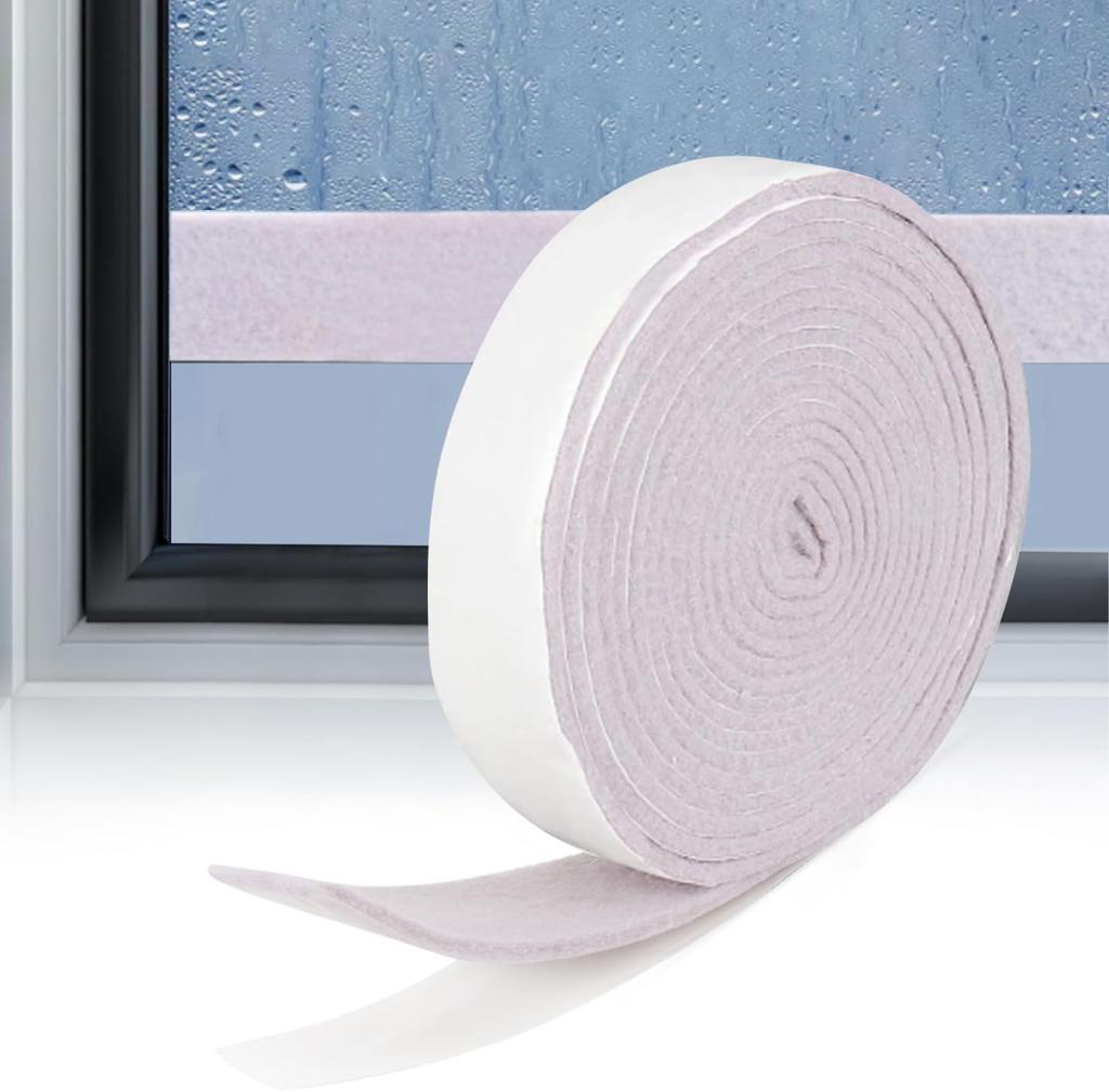 1pc 2/4m Thickened Felt Water Absorbing Sticker Self Adhesive Window Glass Anti Condensation Water Absorption Winter Window Acce