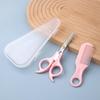 Children's Home Haircutting Scissors Set with Thinning and Flat Cut Tools for Babies and Infants