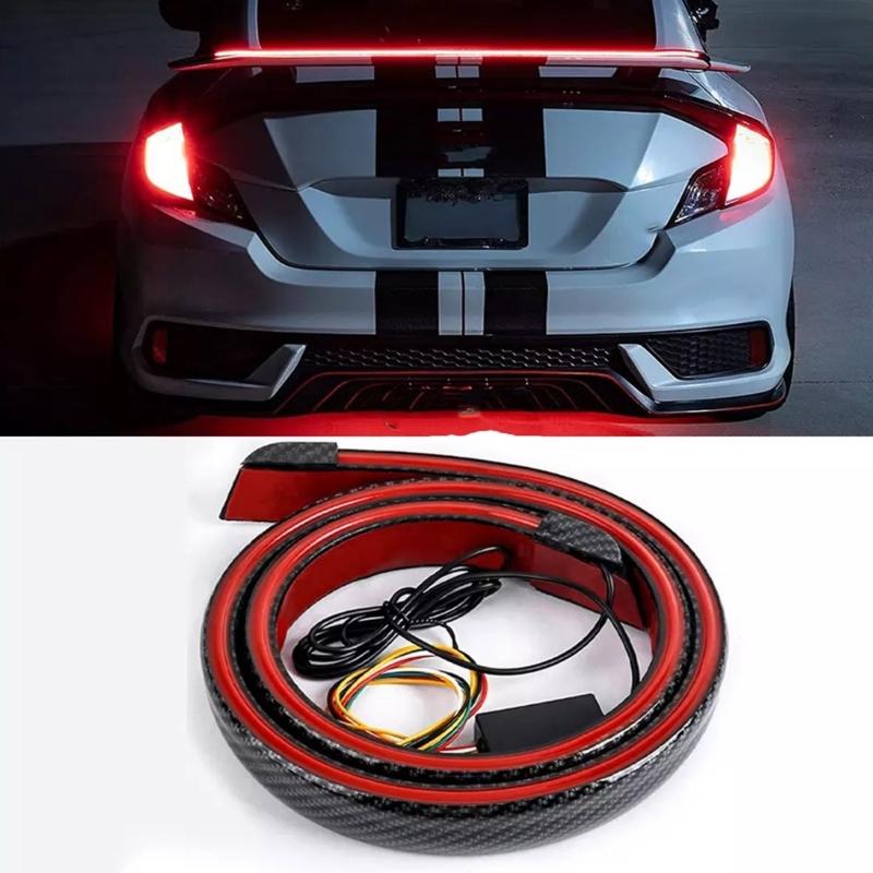 Einfache Installation 120cm LED Sequentieller Blinker Auto Spoiler Hohe Position Bremslicht für Fahrzeugenthusiasten