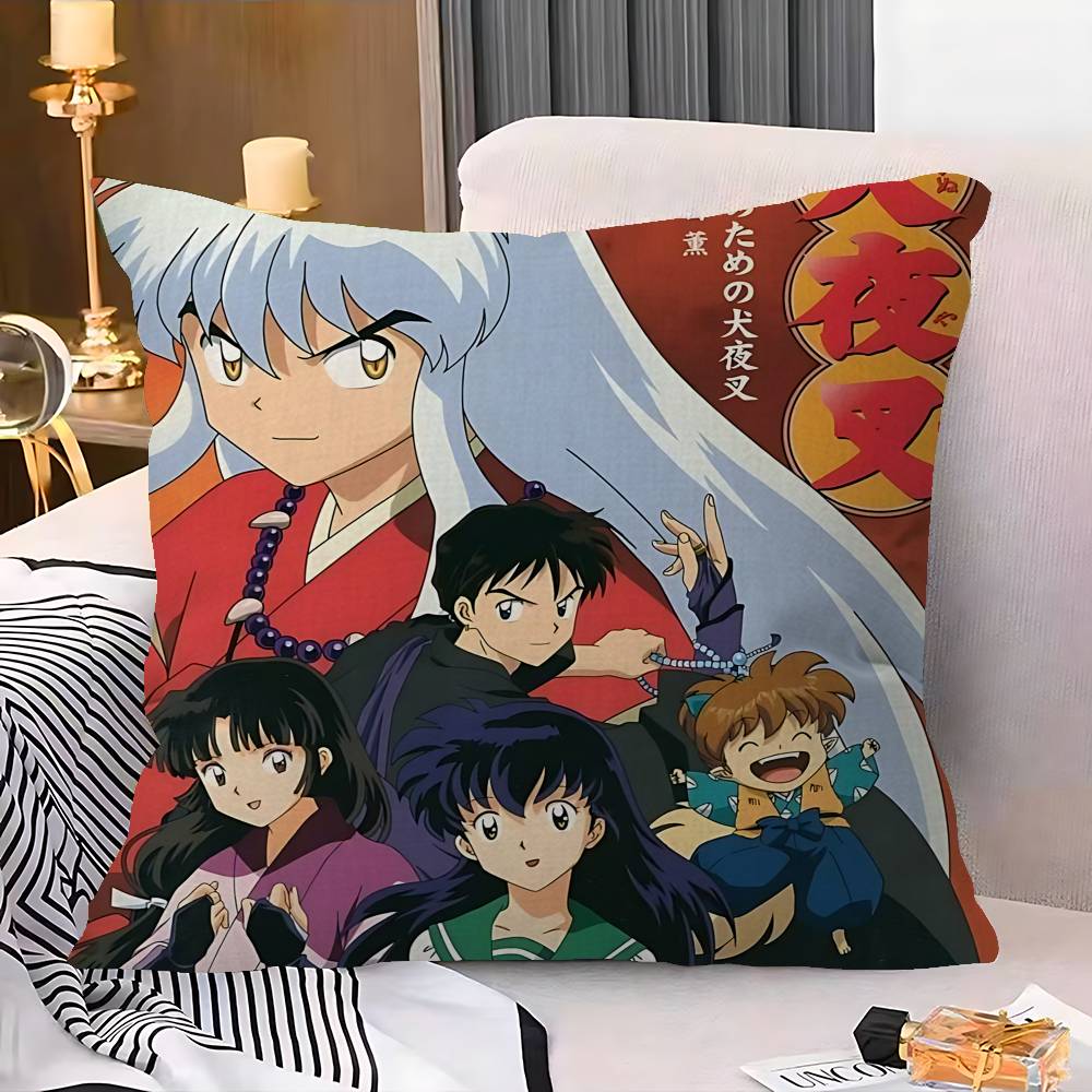 Japen Anime I-Inuyasha Maple Design Cushion Cover Happy Autumn Harvest Decor Holiday Decorati Pillow Cover