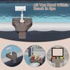 3-in-1 Adjustable Cup Holder Phone Holder for Outdoor Inflatable Pools/Spas, Hot Tub Caddy Drink Tray, Must Have Pool Accessory