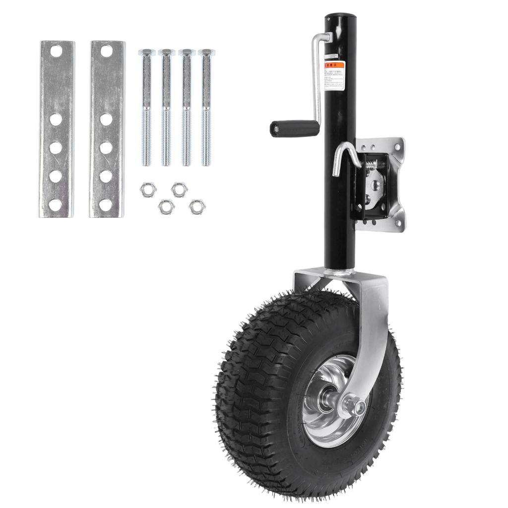 Trailer Jack with Wheel 2000 Lbs Capacity Heavy-Duty Bolt-Fixed Swivel Tongue Jack 11in Vertical Load Fit for RVs Boats