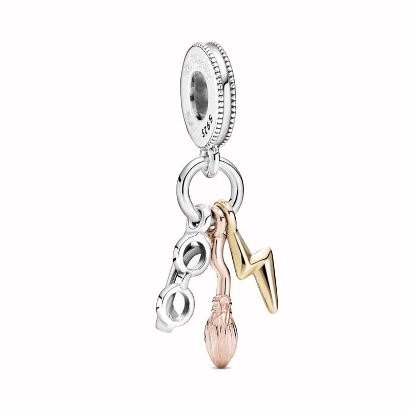 New copper Plated Rose Gold Plated Dangle Charm Bead Charms Compatible With Authentic Women Bracelets Bead Charms Charm for Pendant Necklaces Jeweller