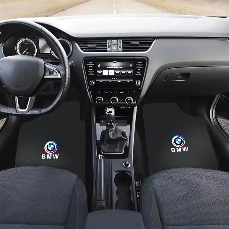 Car Floor Mat Auto Front and Rear Carpet Foot Mats with Rubber Backing For BMW 50TH M3 M4 M5 E39 E46 E60 E90 X1 X3 X5 X7 F10 F20 gzbf35