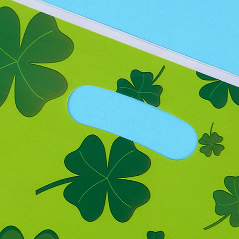 10pcs St.Patrick's Day Lucky Clover Snack cookies Gift Bag 2025 Birthday Party DIY Disposable Plastic Decorative Tote Bag
