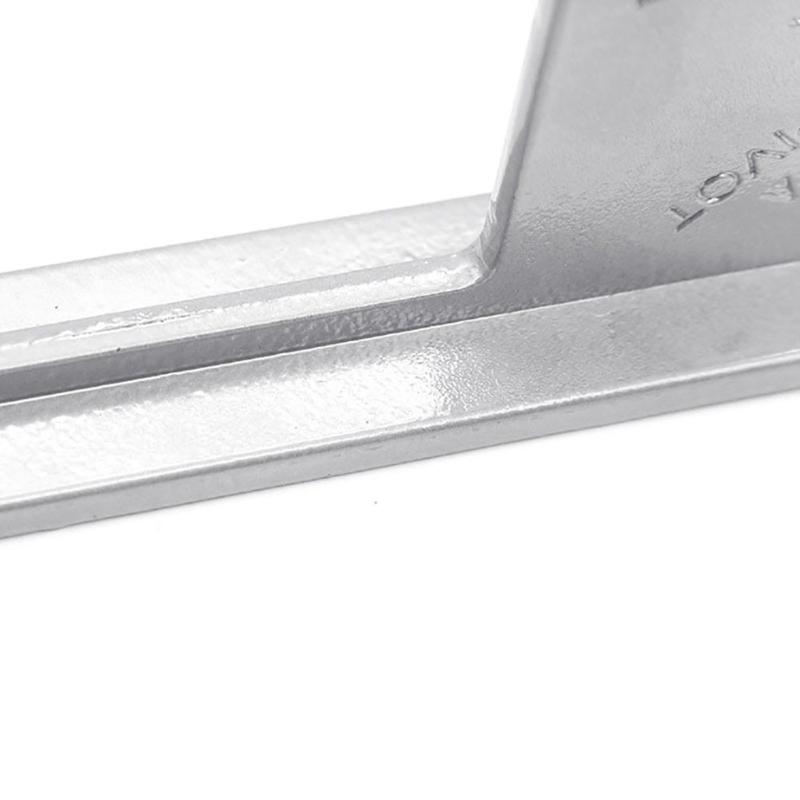 2Pcs/Set 18-25.5CM 10 Inch Aluminum Alloy 1pc Triangle Angle 1pc Ruler Oblong Shape Protractor Measuring Ruler Woodworking Tool