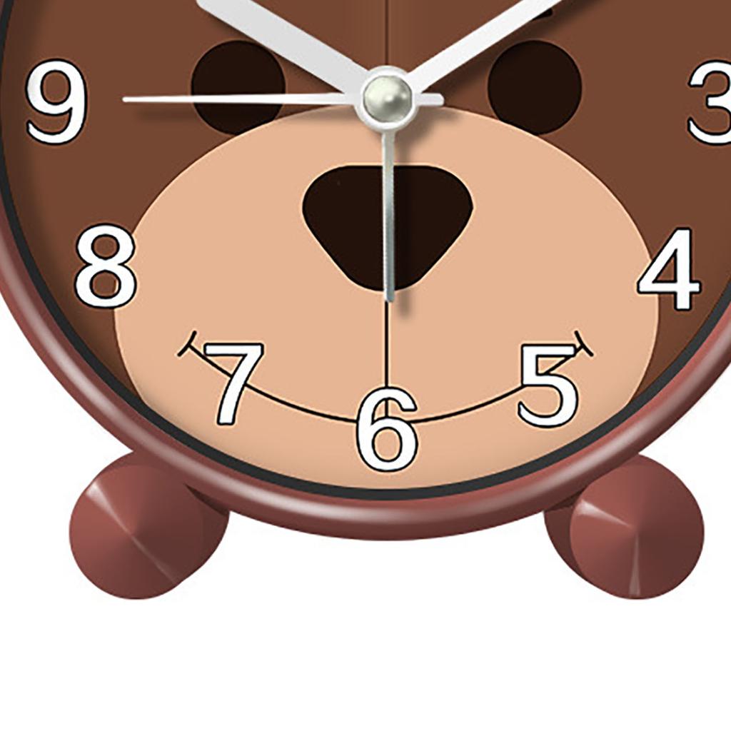 Brązowy Niedźwiedź Budzik Dziecięcy Wczesna Edukacja Dziecięca Biurkowy Dziecięcy Cichy Budzik dla