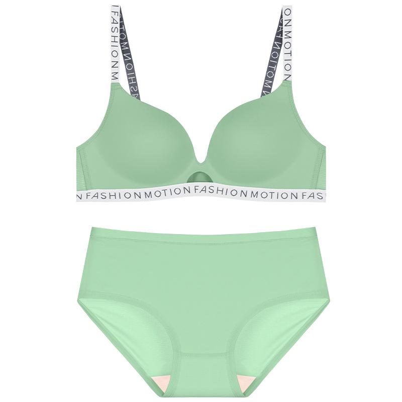Women's Wireless Padded Bra Set: Adjustable, Push-Up One-Piece for Small Bust