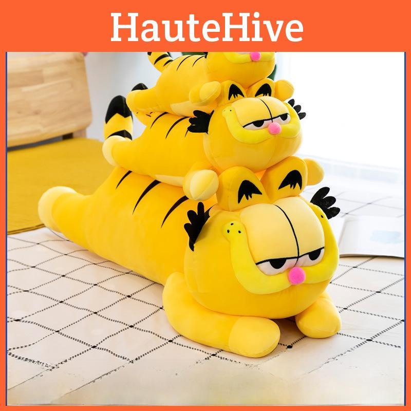 Adorable Orange Garfield Cat Plush Pillow Soft Pp Cotton Stuffed Animal Toy 60cm-100cm