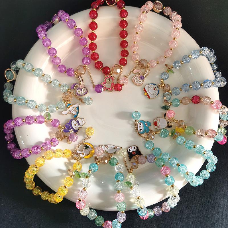 

Sanrio Christmas Popcorn Beaded Bracelet - StellaLou & Kuromi Cartoon Gift for Students & Besties