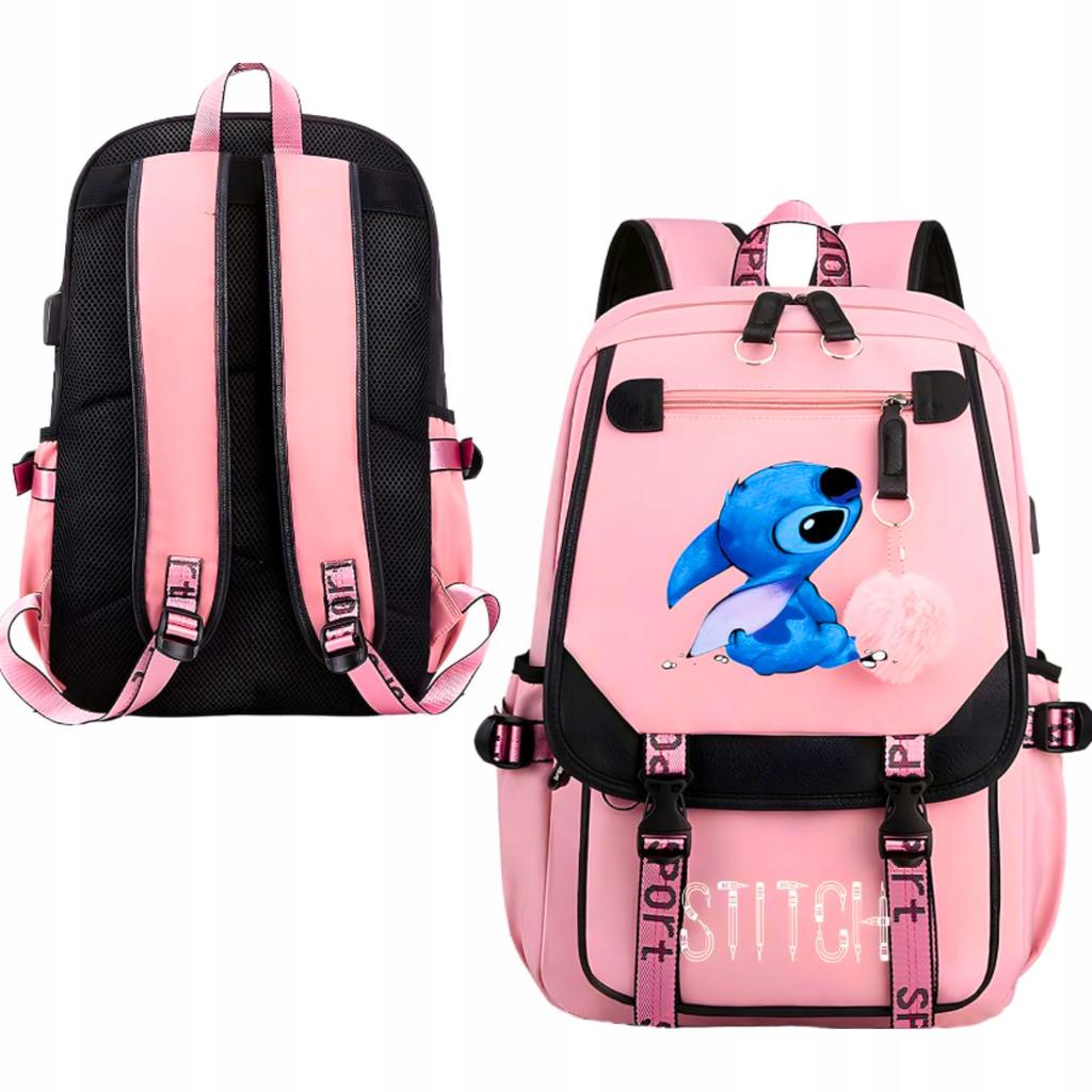 Lilo And Stitch Backpack For School, School, Urban, Travel, Roomy