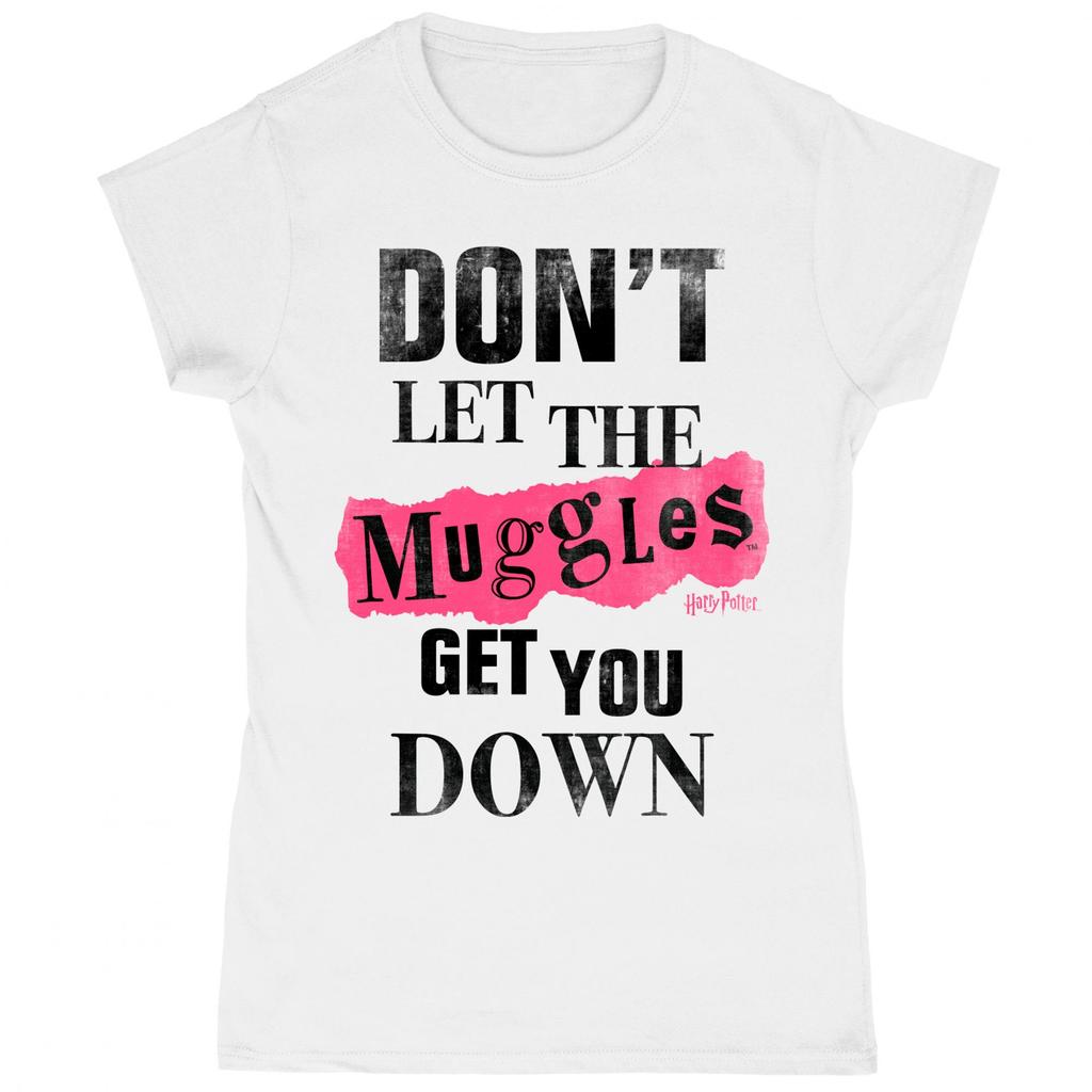 HARRY POTTER Womens/Ladies Muggles Clippings T-Shirt