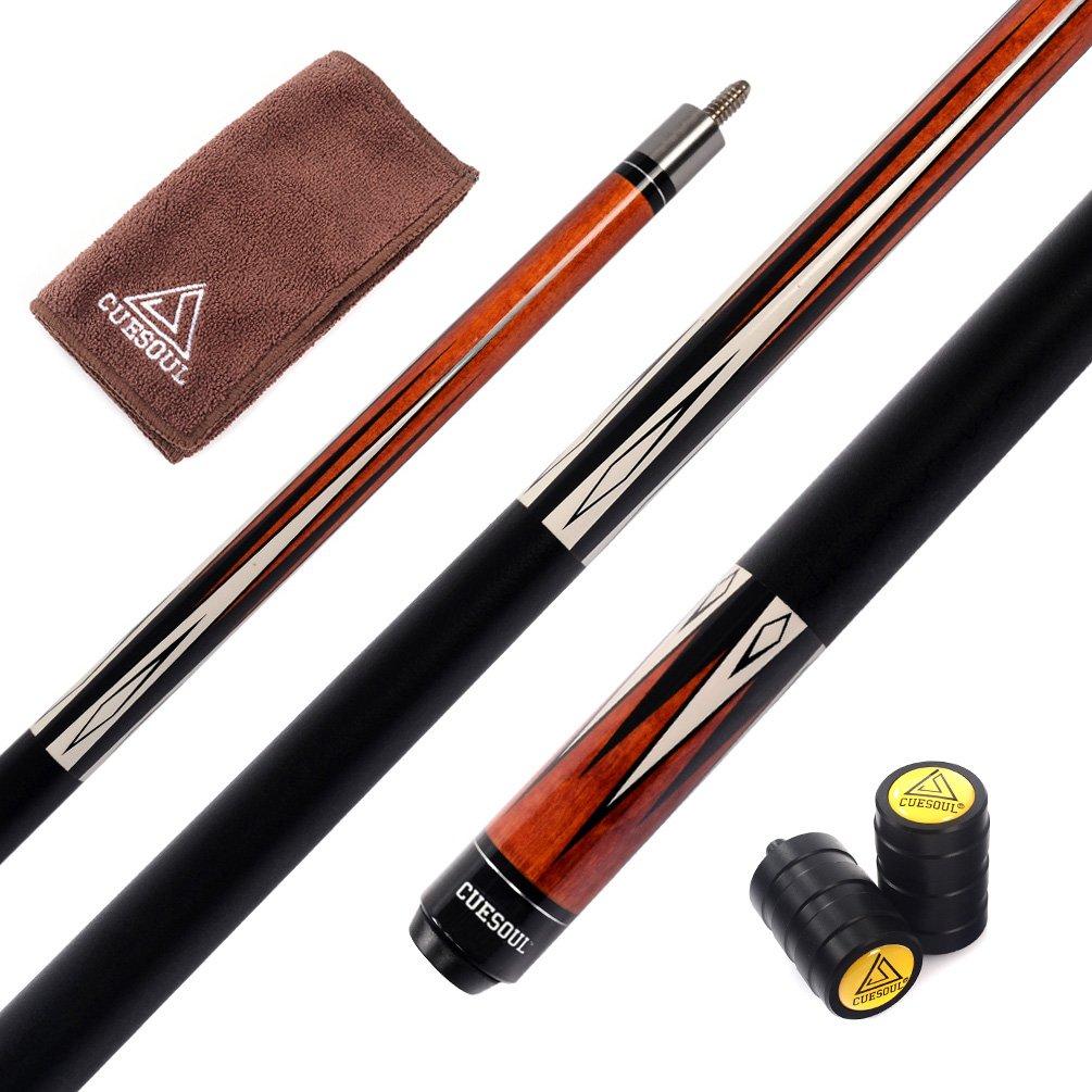 CUESOUL 19oz Jointed Maple Pool Cue Stick Case CSBK006 13mm 58-inch 1/2 +