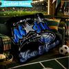 1PC Custom Name Blanket Orlando Basketball Team Flannel Blankets Patterns Throw Blanket All-Season Soft Gift for Couch, Bed, Camping, Birthday Gifts