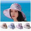 Windproof Rope Thin Bow Sunshade Cap Foldable Sunscreen Basin Hat Women Fisherman Hat  Female