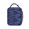 Blue Tiger Camo Lunch Bag  Retro Lunch Box For Men Travel Convenient Cooler Bag Oxford Print Thermal Lunch Bags