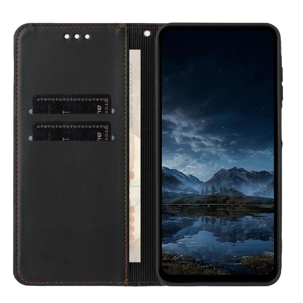 Pro Xiaomi Redmi Note 15 Pro 4G (Globální) Peněženkové pouzdro Linkově potištěná kůže Stojánek Kryt na telefon s poutkem na zápěstí