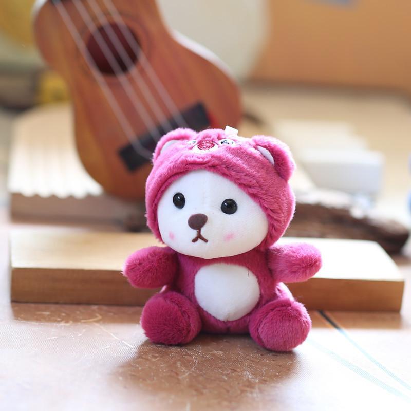 Adorable Plush Bear Keychain Cute And Soft Stuffed Animal For Bags And Backpacks