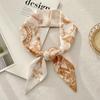 Long silk scarf atmosphere new thin narrow tie bag gift strap headband small tie