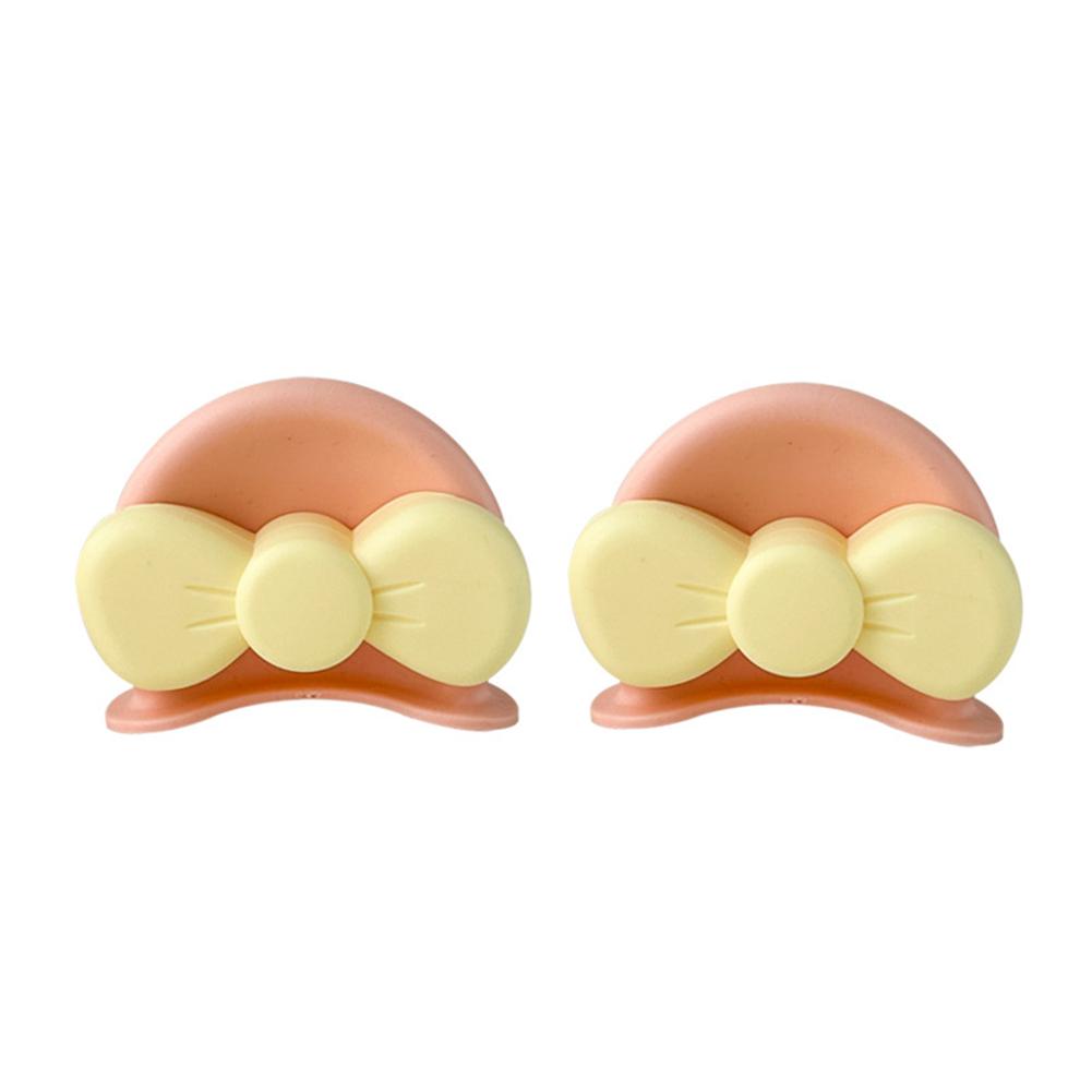 2Pcs Cute Motorcycle Helmet Bear‘s ’Ears with Bow Motocross Electric Bike Helmet and Car Steering Wheel Decroation Accessories Driving Styling