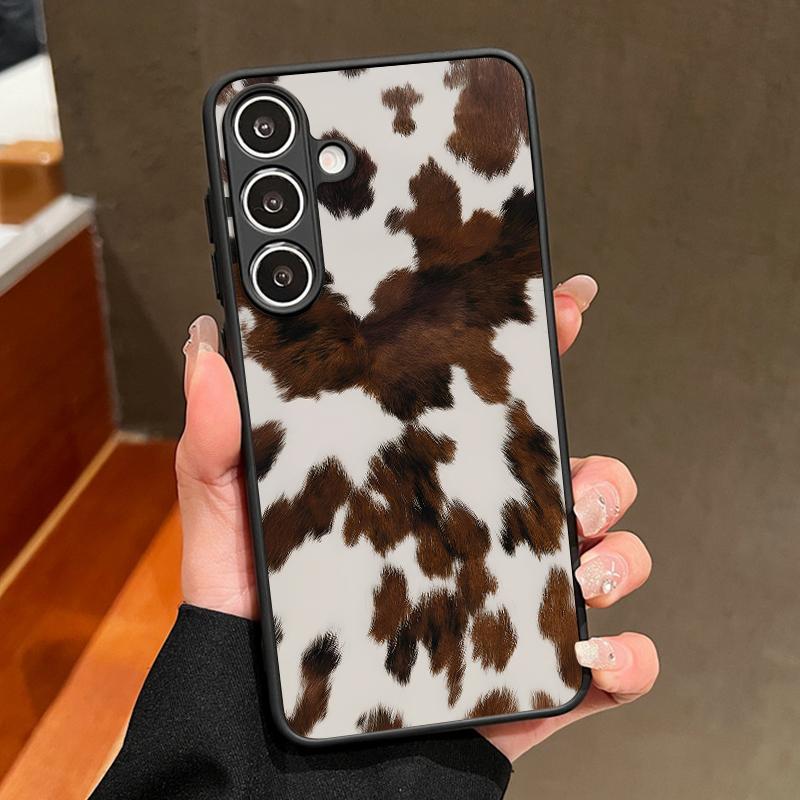 

TPU Magnetic Phone Case For Samsung Galaxy S26 S25 S24 S23 S22 Ultra Plus S25 S24 S23 FE Leopard Milk Cow Pattern PC Back Cover Galaxy S21 FE 5G