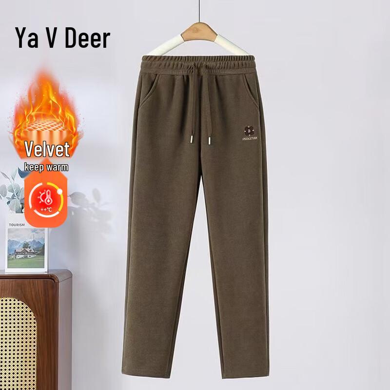 Yalu Women s High-Waist Casual Straight Leg Pants 2XL (up to 90 jin)