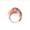Anillos Punk Grandes de Resina de Moda Fresca para Mujeres Diseño Acrílico Irregular Colorido Anillo de Dedo Vintage para Niñas Joyería de Fiesta