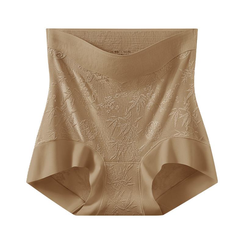 Ropa interior para mujer, nuevo estilo chino, sin marcas, cintura alta, levanta abdomen, cadera, 10A, larga, entrepierna antibacteriana, ángulo plano