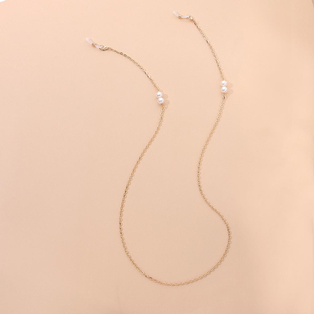Europe, America, Fashion Hot-selling Pearl Chain Glasses Chain, Simple Temperament and Popular Metal Glasses Accessories
