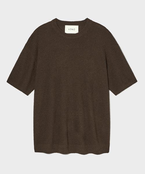 V2 Boucle Round Knit_Brown Brown/M