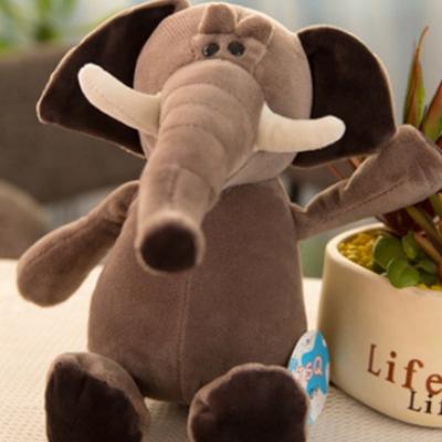 Haesol Animal Kingdom Attachment Doll, Elephant Dark Brown, Korean Baby Products