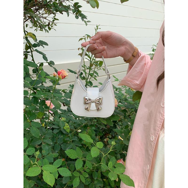 Niche Bow Handbag New Spring and Summer Trend Sweet and Cool Mini Lipstick Chain Bag Crossbody Mini Bag Women