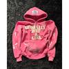 American Y2K Hip Hop Alphabet Embroidered Hoodie Personalized Street Men's and Women's Loose Zipper Cardigan Top