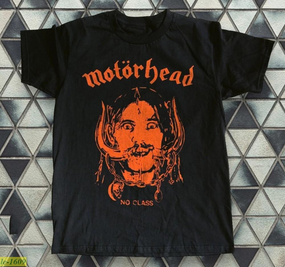 Motorhead No Class Logo Heavy Cotton Black Unisex Tshirt Size S5XL Unisex T-Shirt XXXL