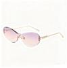 Men's and women's cat's eye sunglasses, American version glasses, letter UV-proof trimmed sunglasses G