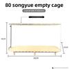 80cm Hamster Cage Large Spacious Habitat for Syrian Dwarf Hamsters Luxury Modular Acrylic Rodent Mansion Deluxe Pet Enclosure