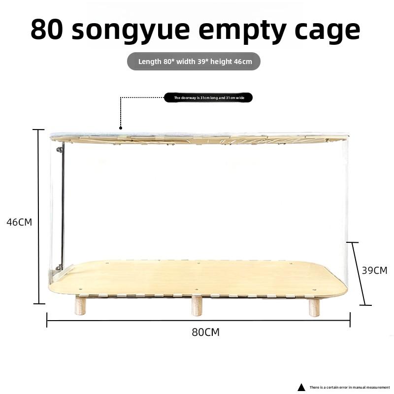 80cm Hamster Cage Large Spacious Habitat for Syrian Dwarf Hamsters Luxury Modular Acrylic Rodent Mansion Deluxe Pet Enclosure